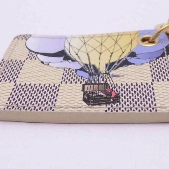 Auth Louis Vuitton Damier Azur Illustre Keyring - Picture 15 of 16